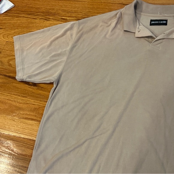 Pierre Cardin Polo Shirt Men's Size Medium Golf Tan XL VINTAGE 90s - Picture 3 of 8